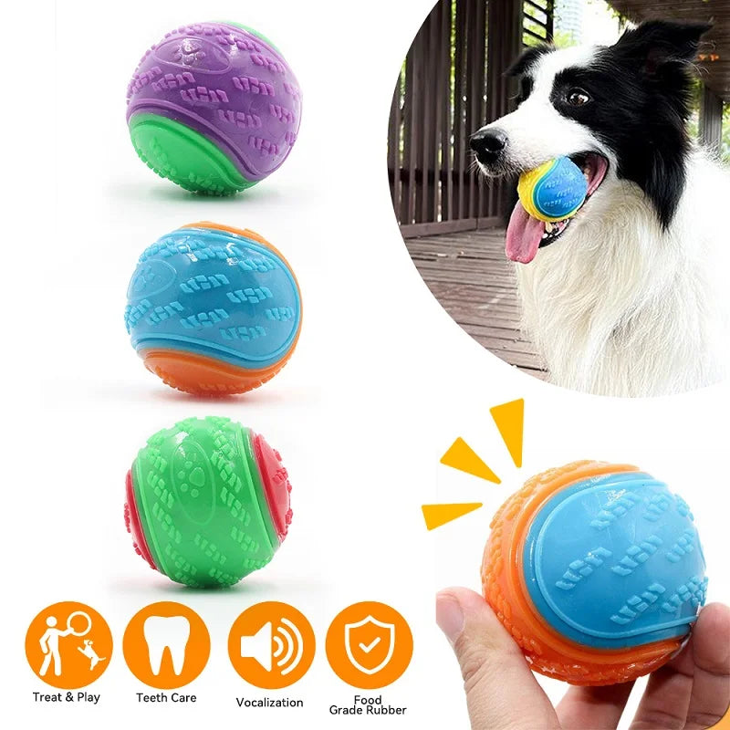 Pelota Interactiva de Alta Resistencia con Sonido y Cuidado Dental