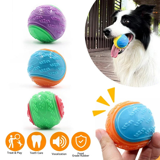 Pelota Interactiva de Alta Resistencia con Sonido y Cuidado Dental