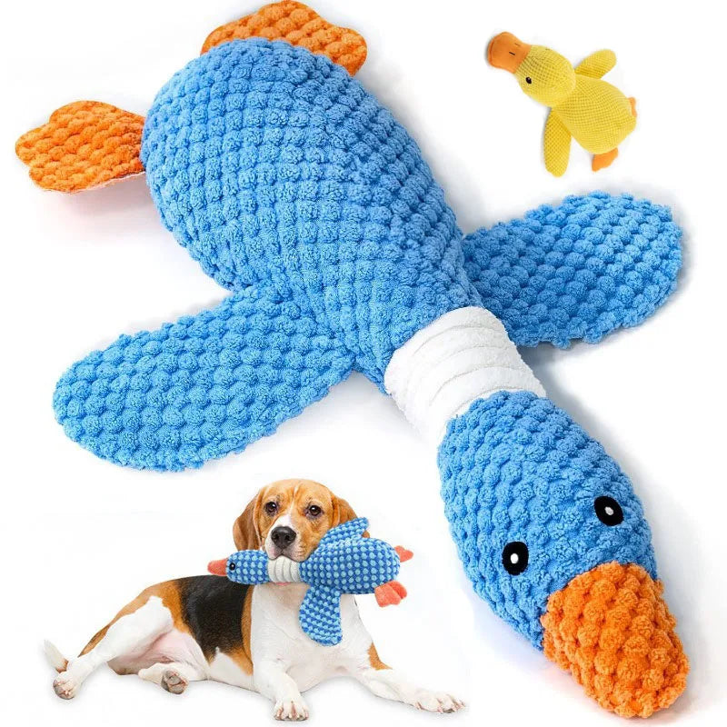 Peluche de Pato Interactivo con Textura Dental