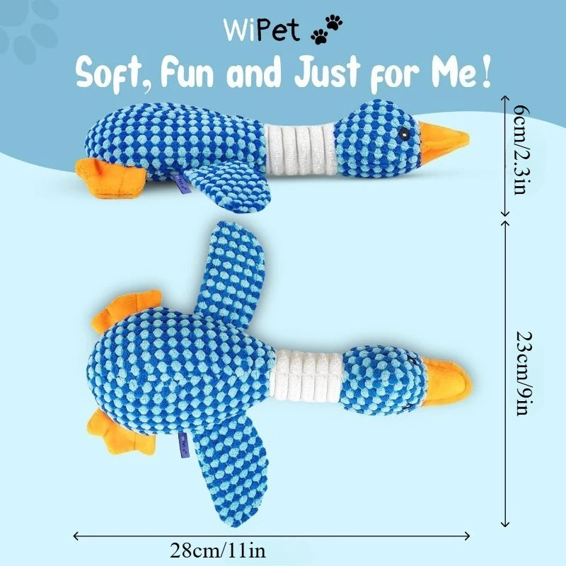 Peluche de Pato Interactivo con Textura Dental